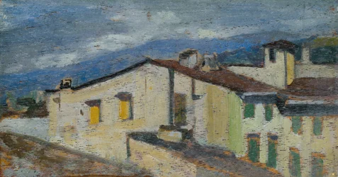 Tak ved Via Nazionale i Firenze, cirka 1867