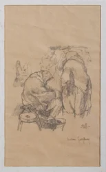 Kvinner på markedet 1918 (litho)