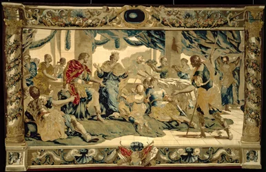 Cupid forkledd som Aeneas#39; sønn, gir gaver til Dido