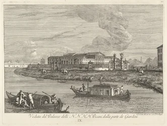 Utsikt over Villa Pisani, 1730-72.