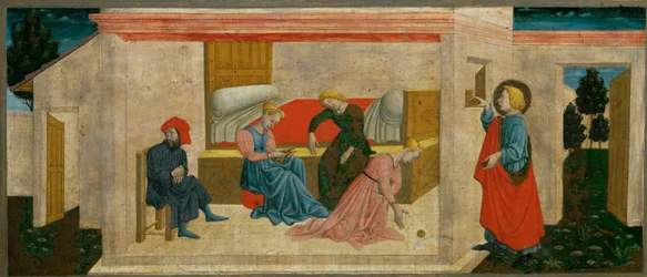 Veldedigheten til St. Nikolas av Bari, som tilbyr en medgift til fattige jenter …