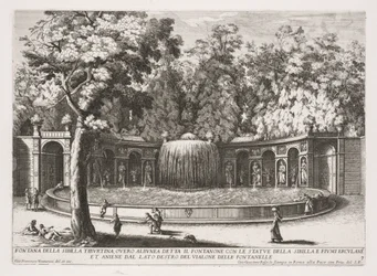 The Fountains of Rome, Bok IV, plate 7: Fontenen av Tiburtine Sibyl (Fontana della Sibilla Tiburtina)