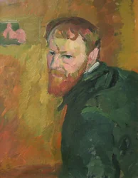 Selvportrett av Giacometti, Giovanni (1868-1933). Olje på lerret, ca. 1913, Dimensjon : 65x50. Kunsthaus Zuerich