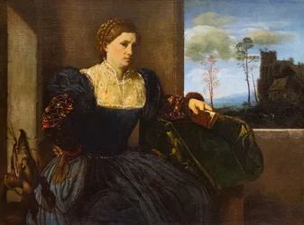 Portrett av en kvinne, ca. 1525 (olje på lerret)