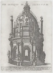 Katafalke for pave Sixtus V, 1591.