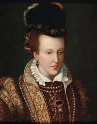 Portrett av Joanna av Østerrike 1547-1578, storhertuginne av Toscana, ca. 1570.