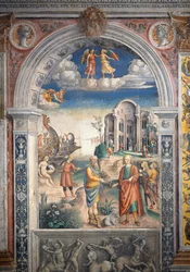 Fresco av Giovanni Maria Falconetto (1468-1535), Hall of Zodiac, Palazzo D