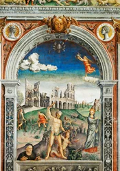 Veggmalerier i Zodiakens hall, Palazzo d#39;Arco i Mantua (fresko)
