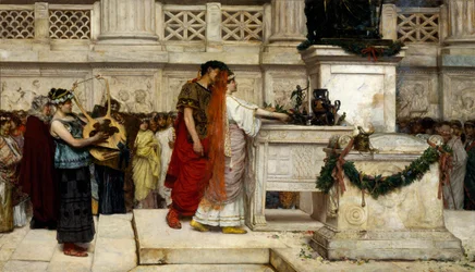 Ekteskapsforslag, av Giovanni Muzzioli (1854-1894)