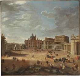 Utsikt over Petersplassen, Roma