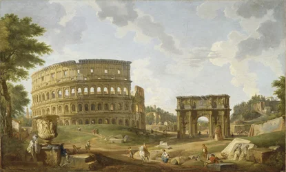 Utsikt over Colosseum, 1747