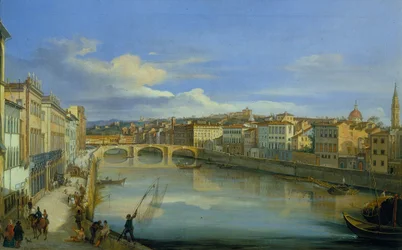 Utsikt over Arno fra Ponte alla Carraia