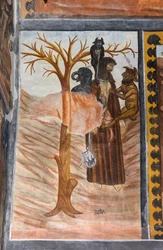 Historier om Kristi lidelseshistorie: Judas henger seg etter å ha forrådt Jesus for tretti denarer