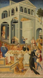 Johannes døperens hode ført frem for Herodes