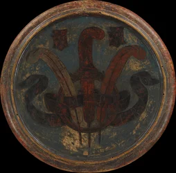 Triumph of Fame, en fødselsredder av Lorenzo the Magnificent, omvendt, ca. 1449 (tempera, sølv og gull på tre)
