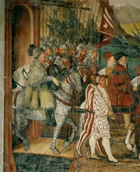 Kong Christian og Bartolomeo Colleoni til hest (freske)