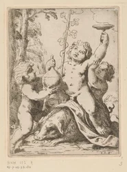 Bacchanal med tre ungdommer