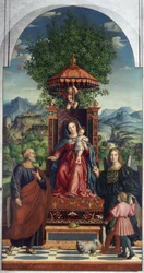Madonna of the Paraply av Girolamo dai Libri, Castelvecchio-museet