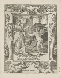 Juno beordrer Sleep til å stige ned på Jupiter Love, Anger and Jealousy of Juno (serietittel) Amori sdegni et gielosie di Giunone (serietittel)