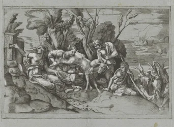 Jupiter die av geiten Amalthea