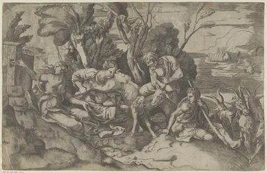 Jupiter die av geiten Amalthea