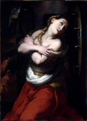 St. Catherine (olje på lin)