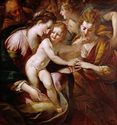 Det mystiske ekteskapet til Saint Catherine, ca. 1616-1618.