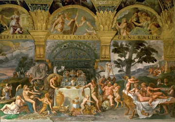 Bacchanalia, fra Amor og Psyches hall (freske)