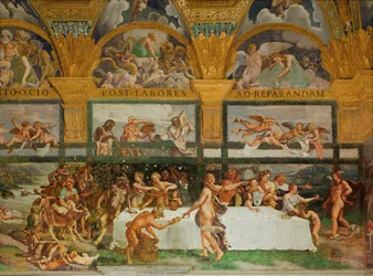Bacchanalia, fra Amor og Psyches hall (freske)