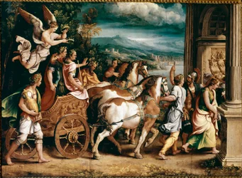 Triumf av Titus og Vespasian (maleri, ca 1537)