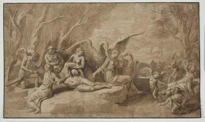 Venus sørger over Adonis død