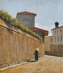 Sti under solen, ca. 1863 (olje på plate)