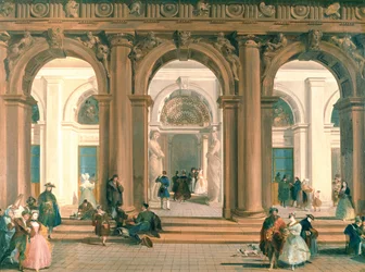 Inngangen til Biblioteca Marciana, Piazzetta, Venezia