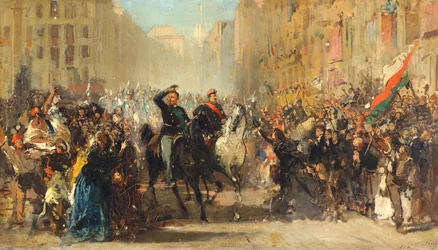 Napoleon III og Viktor Emanuel IIs inntog i Milano, 8. juni 1859