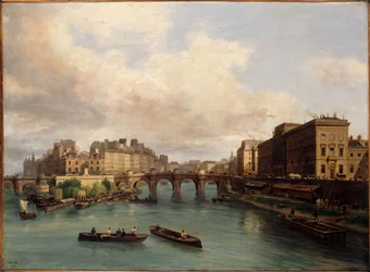 Ile de la Cité og Quai Conti, sett fra Passerelle des Arts