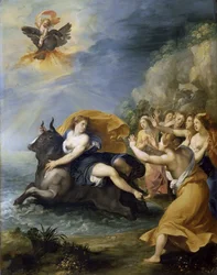 Voldtekten av Europa, ca 1604.