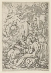 Allegori med berømmelse, Hercules og Europa