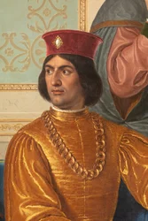 Ludovico il Moros hoff, detalj med Ludovico il Moro