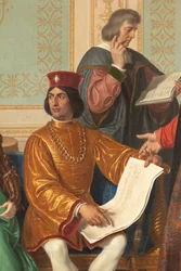 Ludovico il Moros hoff, detalj med Ludovico il Moro
