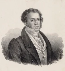Portrett av komponisten Saverio Mercadante 1795-1870.