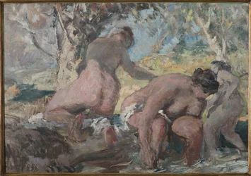The Bathers (olje på kryssfiner)