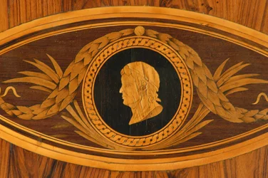 Detalj av toppen av et bord (tre)