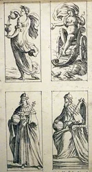 Tarotkort fra 1600-tallet av Giuseppe Maria Mitelli