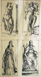 Tarotkort fra 1600-tallet av Giuseppe Maria Mitelli