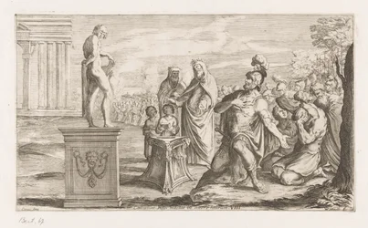 Aeneas tilbyr Apollo Kong Coelicolus dreper en okse på stranden (tittel på objekt) Omzwervingen van Aeneas (serietittel) L