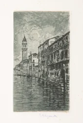 Venezia (etsing og akvatint på hvitt papir)