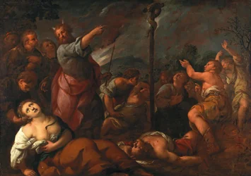 Moses og kobberslangen av Giuseppe Nuvolone