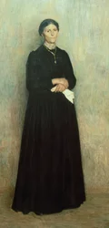 Portrett av moren hans