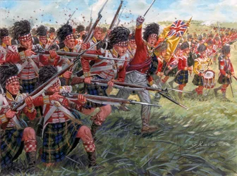 Det første imperiet: Angrepet på det skotske infanteriet i slaget ved Waterloo