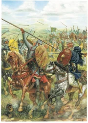 Den kristne leiesoldateridderen Rodrigo Ruiz de Vivar, sier Le Cid (illustrasjon)